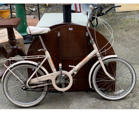 A Raleigh compact ladies shopper bicycle, with Sturmey Archer three speed hub 