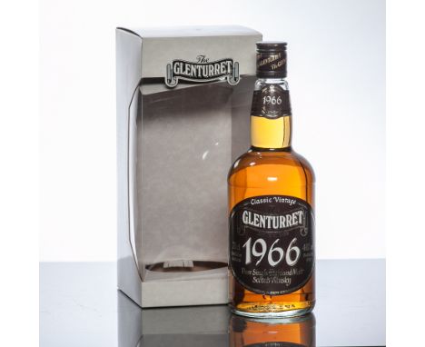 THE GLENTURRET 1966 AGED 24 YEARS
Pure Single Highland Malt Scotch Whisky, bottled 1990. 70cl, 40% volume, in carton. 