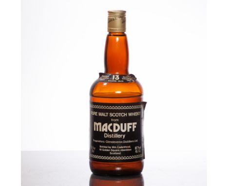 MACDUFF 13 YEAR OLD CADENHEAD
Pure Malt Scotch Whisky, distilled December 1964, bottled December 1977. 26 2/3 fl oz/75cl, 80°