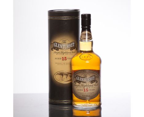 THE GLENTURRET AGED 15 YEARS
Single Highland Malt Scotch Whisky. 70cl, 40% volume, in tube. 