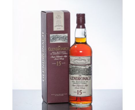 THE GLENDRONACH AGED 15 YEARS
Single Highland Malt Scotch Whisky. 70cl, 40% volume, in carton. 