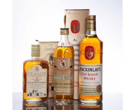 MACKINLAY'S OLD SCOTCH WHISKY
Blended Scotch Whisky, guaranteed aged over 5 years old, no strength or capacity stated, in tub