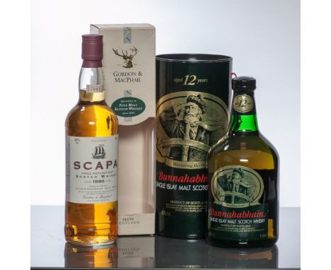 SCAPA 1985 GORDON & MACPHAIL AGED 10 YEARS
Single Highland Malt Scotch Whisky, distilled 1985 and bottled 1995. 70cl, 40% vol