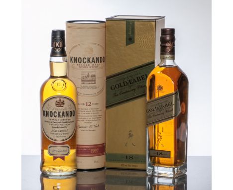 KNOCKANDO AGED 12 YEARS 1997
Single Malt Scotch Whisky. Personalised label reads "Specially bottled for Allan Campbell from a