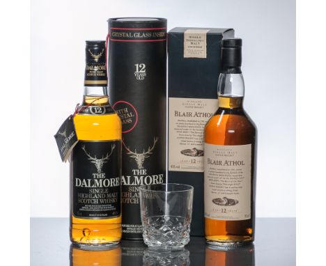 BLAIR ATHOL AGED 12 YEARS
Highland Single Malt Scotch Whisky, Flora & Fauna bottling. 70cl, 43% volume, in carton. 
DALMORE 1