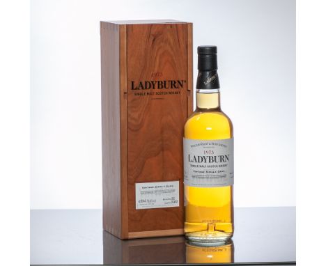 LADYBURN 1973 VINTAGE SINGLE CASK
Single Malt Scotch Whisky. Cask no. 3200, bottle no. 92. 70cl, 50.4% volume, in wooden box.