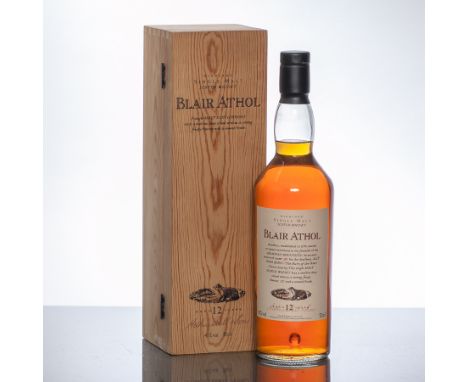 BLAIR ATHOL AGED 12 YEARS - FLORA & FAUNA
Highland Single Malt Scotch Whisky. 70cl, 43% volume, in wooden box. 