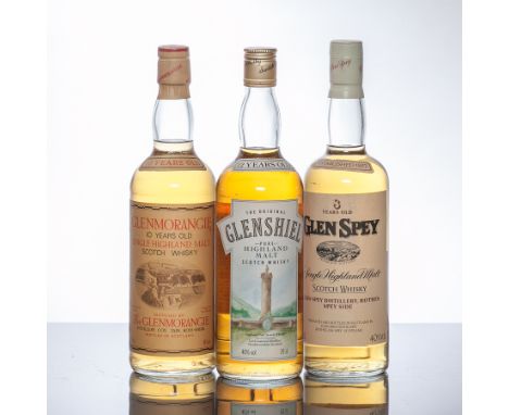 GLEN SPEY 8 YEAR OLD
Single Highland Malt Whisky. 75cl, 40% volume.
GLENMORANGIE 10 YEAR OLD
Single Highland Malt Whisky. 75c
