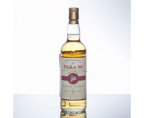 ROYAL LOCHNAGAR AGED 10 YEARS - PARA 90
Single Cask Single Malt Scotch Whisky. Distilled in 1990 to mark the 50th Anniversary