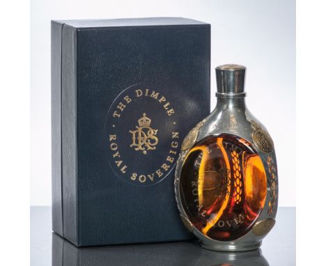 THE DIMPLE ROYAL SOVEREIGN
Blended Scotch Whisky,aged  21 years. 75cl, 43% volume, in presentation box.
