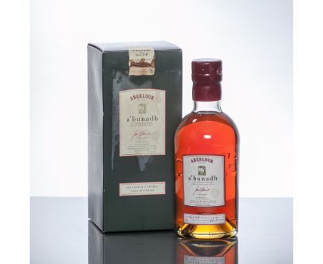 ABERLOUR A'BUNADH BATCH NO. 8
Speyside Single Malt Scotch Whisky. 70cl, 60.2% volume, in carton. 