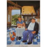 After Margaret Loxton, 'Le Dejeurer', Signed and Numbered in Pencil 942/1950, 13" x 9", and a