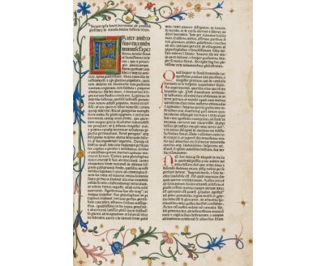 Bible, Latin.- Biblia latina, with additions by Menardus Monachus, collation: [a12 b-y10 z A6 B-N10 O P6 Q-S10 T V8 X-Z aabb1