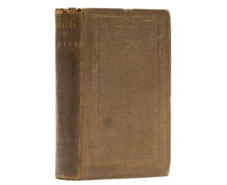 Whitman (Walt) Leaves of Grass, third edition, first printing with imprints to verso of title, frontispiece portrait in first