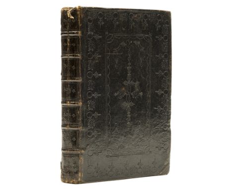 Sombre Binding.-  Book of Common Prayer (The)..., engraved throughout and ruled in red, with decorative borders, illustration