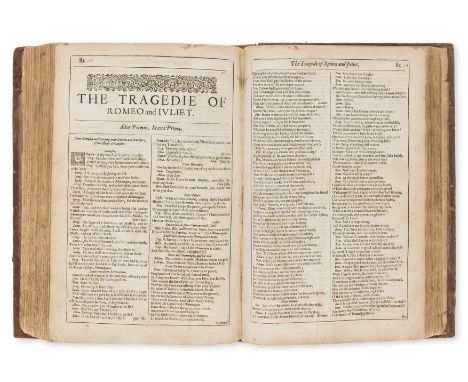 Shakespeare (William) [Comedies, Histories, &amp; Tragedies, second edition], lacks all before D2 (i.e. 'To the Reader', titl