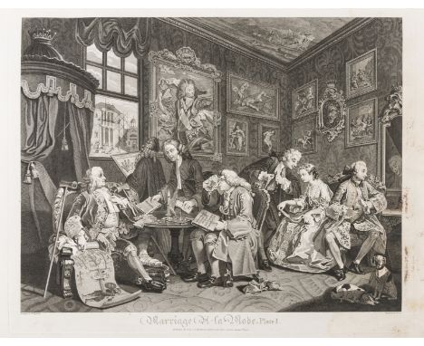 Hogarth (William) Hogarth Restored, The Whole Works, 88 engraved plates (?only), 15 with multiple images, re- engraved by Tho