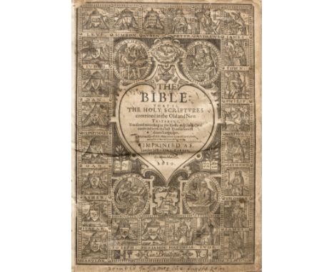 Bible, English. The Bible: That is, The Holy Scriptures conteined in the Old and New Testament. Translated according to the E