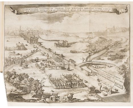 Roman roads.- Bergier (Nicolas) Histoire des grands chemins de l'Empire Romain, 2 vol., new and corrected edition, titles in 