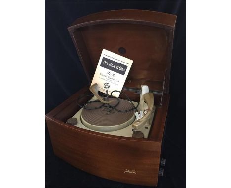 Pye hi-fi black box record player Complete with instruction