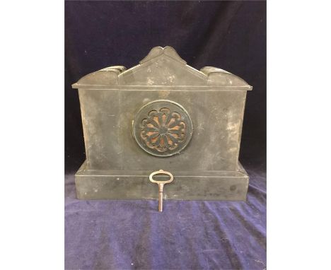A slate mantle clock