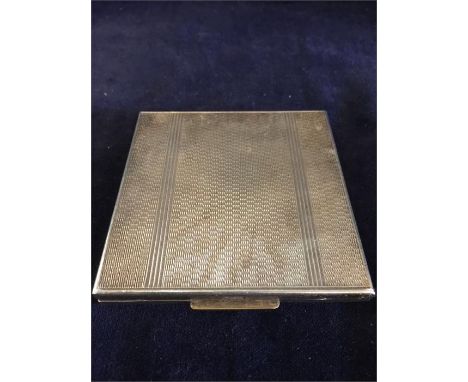 A silver cigarette case