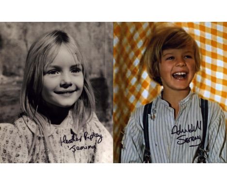 Chitty Chitty Bang Bang two 10x 8 portrait photos signed by Heather Ripley inscribed Jemima and Adrian Hall inscribed Jeremy.