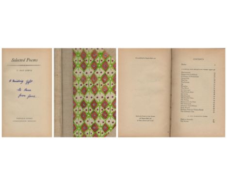 Selected Poems by C. Day Lewis. First Edition Published 1951. Dedicated. Hardback. Good condition. All autographs are genuine