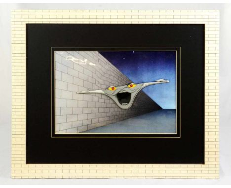 Original "Pink Floyd the Wall" Celluloid paintingThis is an original painting on celluloid (38,5 x 27 cm) actually used in th