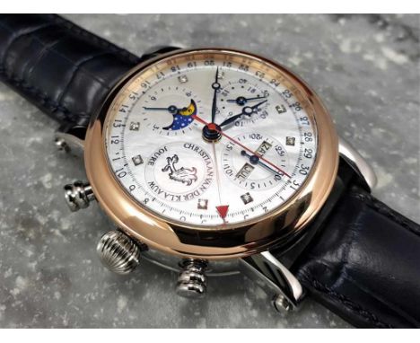 Christaan Van der Klaauw watchChristiaan van der Klaauw Ariadne Chronograph Day-Date Moonphase Steel Gold - Mother of Pearl D