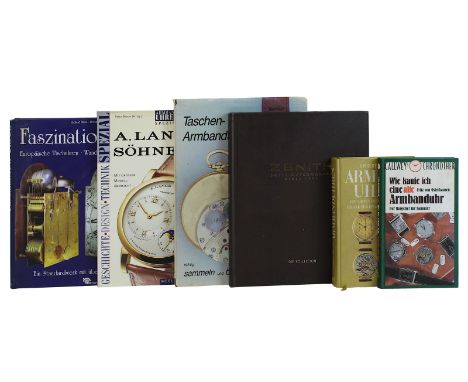 6 Bücher zu Uhren, F. v. Osterhausen "Wie kaufe ich eine alte Armbanduhr", Callwey Verlag München 1997, G. L. Brunner "Armban