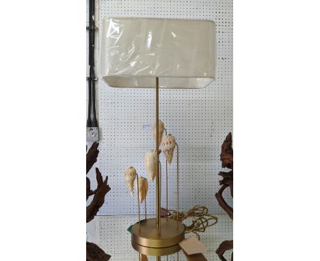 ISABELLE BIZARD MELO DIADEMA SHELL TABLE LAMP, with shade, 69cm H. 