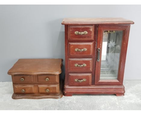 2 VINTAGE JEWELLERY CHESTS