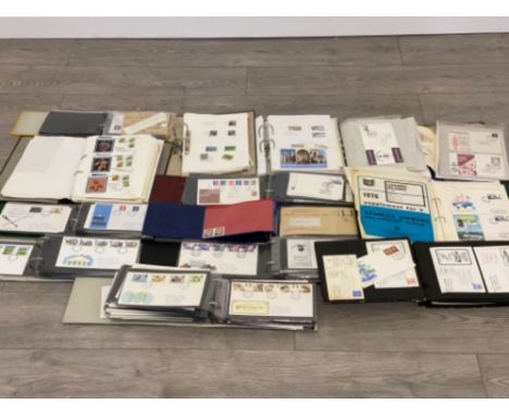BOX CONTAINING A LARGE QUANTITY OF FIRST DAY COVERS AND LOOSE STAMPS