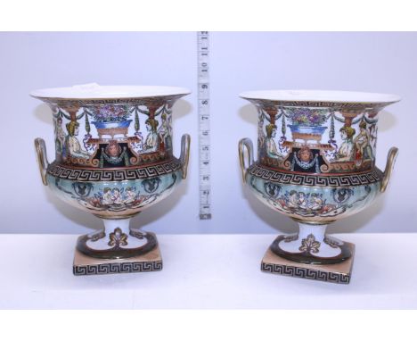 A pair of Roman Empire ceramic urns 