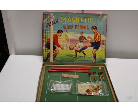 A vintage Bells magnetic cup final football game 