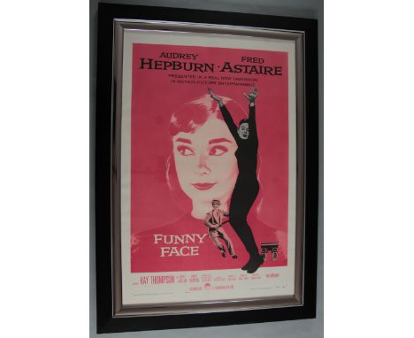 Funny Face - Original first release linen backed framed US one sheet from 1957. Starring Audrey Hepburn and Fred Astaire. Fea