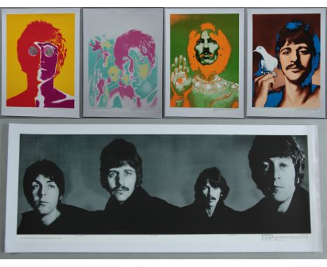 The Beatles. The collection of five Richard Avedon posters from Stern magazine, linen backed first edition, printed in Englan