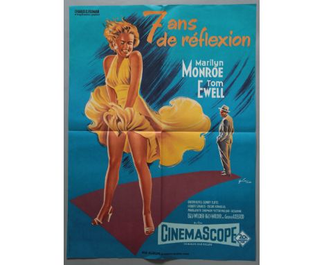 Collection of 20 folded film posters from various countries, titles include; "The Seven Year Itch" (R70s) with artwork of Mar