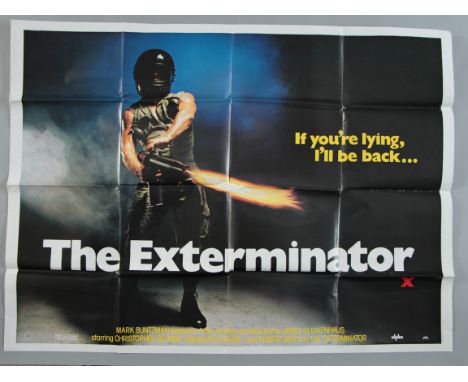 A collection of 20 Thriller genre folded British Quad Film Posters including: The Exterminator, The Fan, Battle Rage (starrin