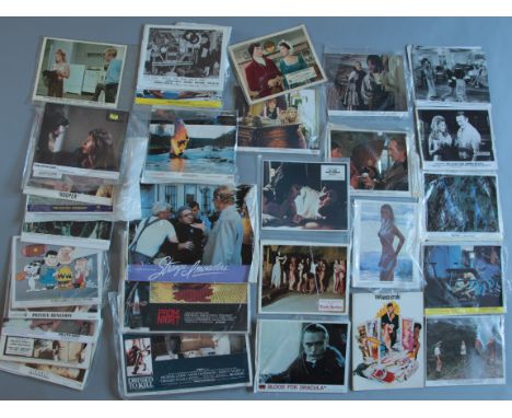 A large collection of UK lobby cards (8" x 10", mainly full sets) including; Last Tango in Paris, The House that Dripped Bloo
