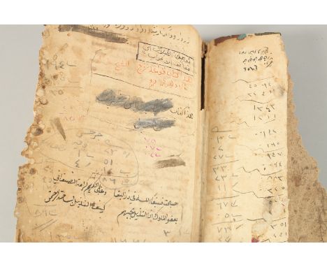 A NORTH AFRICAN BOUND DOUBLE MANUSCRIPT ON ARABIC GRAMMAR, dated 1271.