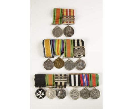 GREAT WAR AND LATER GROUP OF MEDALS, War and Victory impressed (04502 PTE. W.E.F. DUNFORD. R.W. KENT. R.), Defence and a name