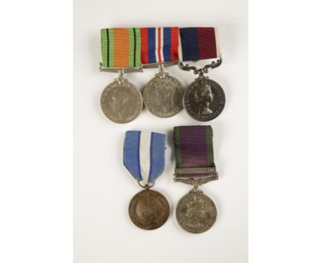 SECOND WORLD WAR AND LATER RAF LONG SERVICE GROUP OF MEDALS, EII R.A.F. L.S.G.C. impressed (631610 SGT R LEE R.A.F.), Service