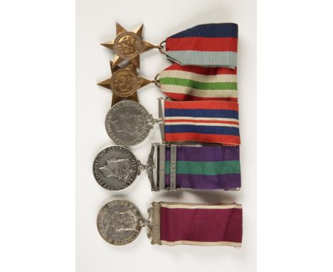 SECOND WORLD WAR AND LATER MEDAL GROUP, GVI General Service with Palestine 1945-48 and Malaya clasps, impressed (6216727 CPL.