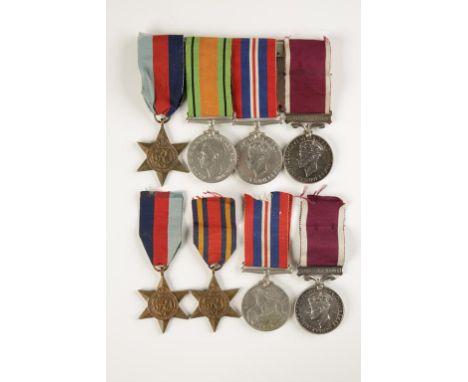 SECOND WORLD WAR LONG SERVICE GROUP OF MEDALS, GVI L.S.G.C. impressed (5330716 SJT. H. MONGER. R. BERKS. R.), 1939-45 Star, D