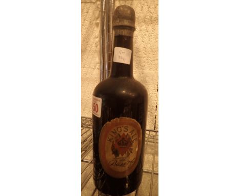 Sealed bottle of Bass Kings Ale, 22nd February 1902, brewed for coronation of Edward VII   CONDITION REPORT:  POSTAGE: There 