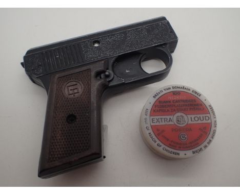 Italian starter pistol with box of blanks    CONDITION REPORT:  POSTAGE: There are International restrictions on the shipment