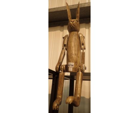 Wooden shelf rabbit, H: 70 cm 