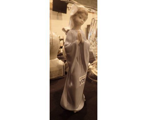 Nao praying young lady figurine